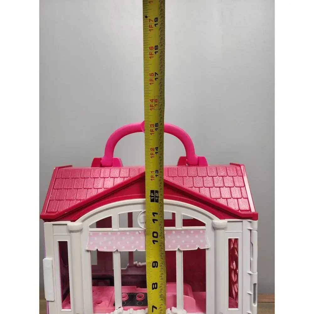 Barbie Glam Getaway Fold N Go House Play Set Mattel 2014 Portable Dollhouse